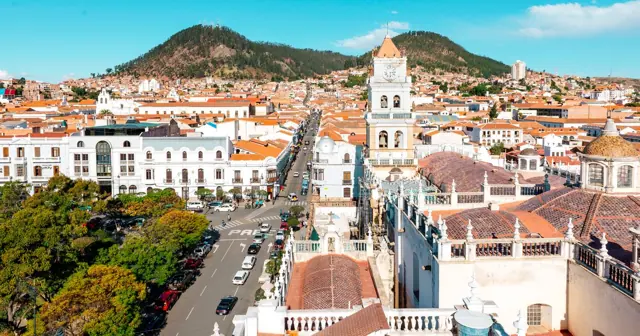 Panorama de Sucre incluido en el tríptico de la candidatura